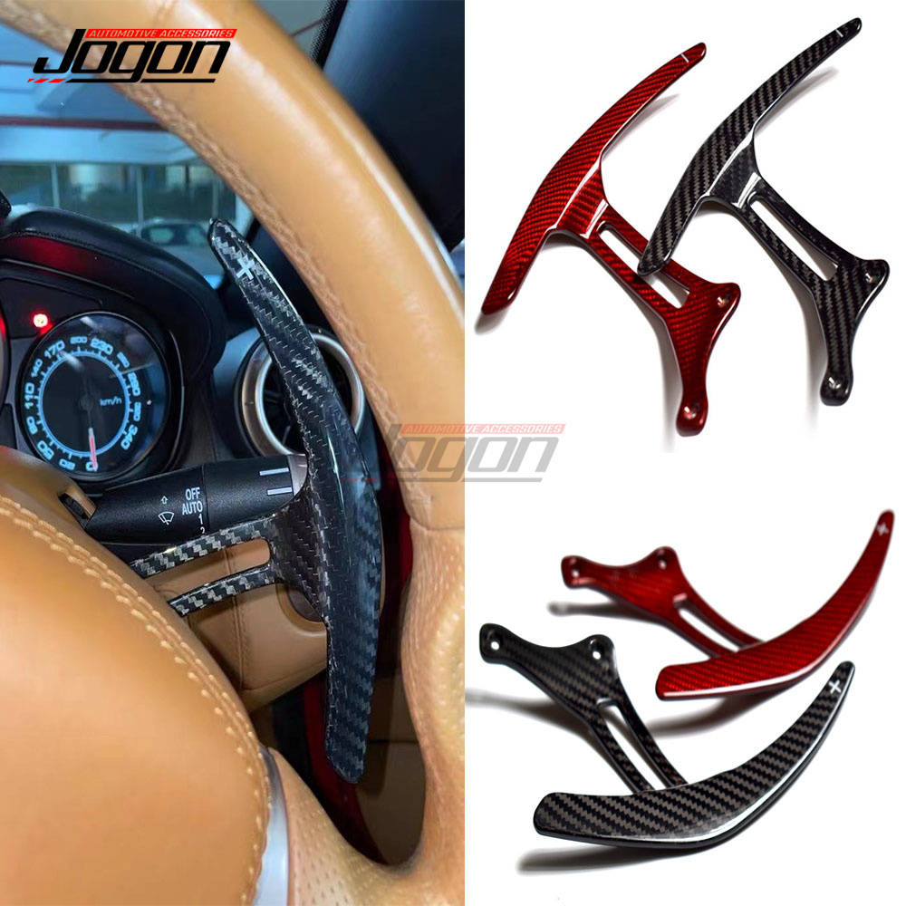 Replace Real Carbon Fiber Paddle Shifters For Ferrari 458 Italia Speciale Spyder 2010-2015 Car Steering Wheel Extended Shifter