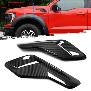 For Ford F150 20212022 2023 Carbon Fiber Car Fender Side Air Vent Outlet Cover Trim Decorative Sticker Car Exterior Accessories