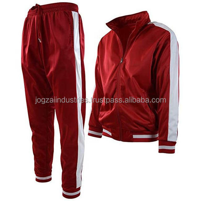 Men Sets 2 Piece Mens Clothing Sweatsuit Jogger Sets Hot Selling Maroon Color Tracksuit In Wholesale Price