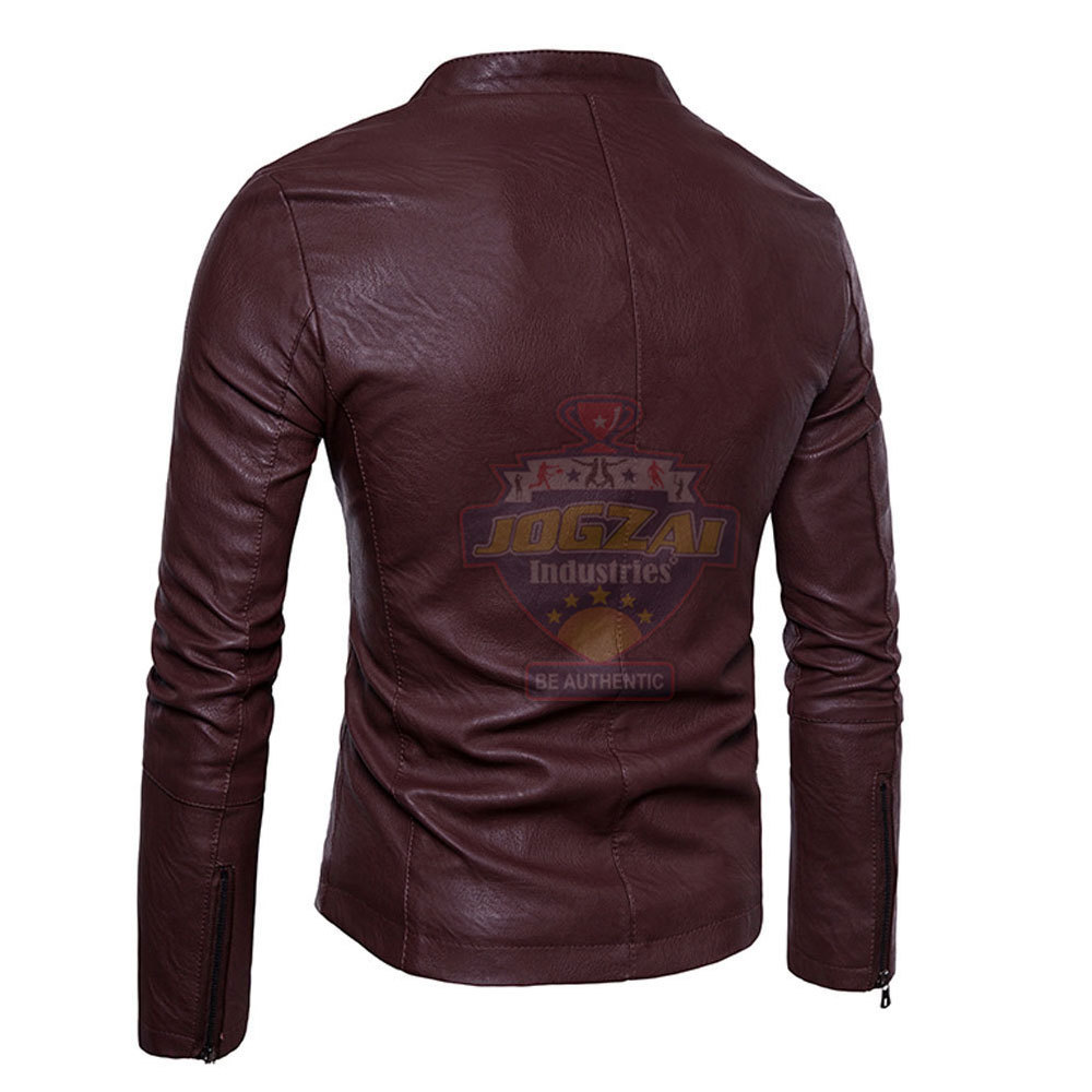 2023 Best Sale Men Leather Jacket Men Slim Fit Fashion Leather Jacket For Men