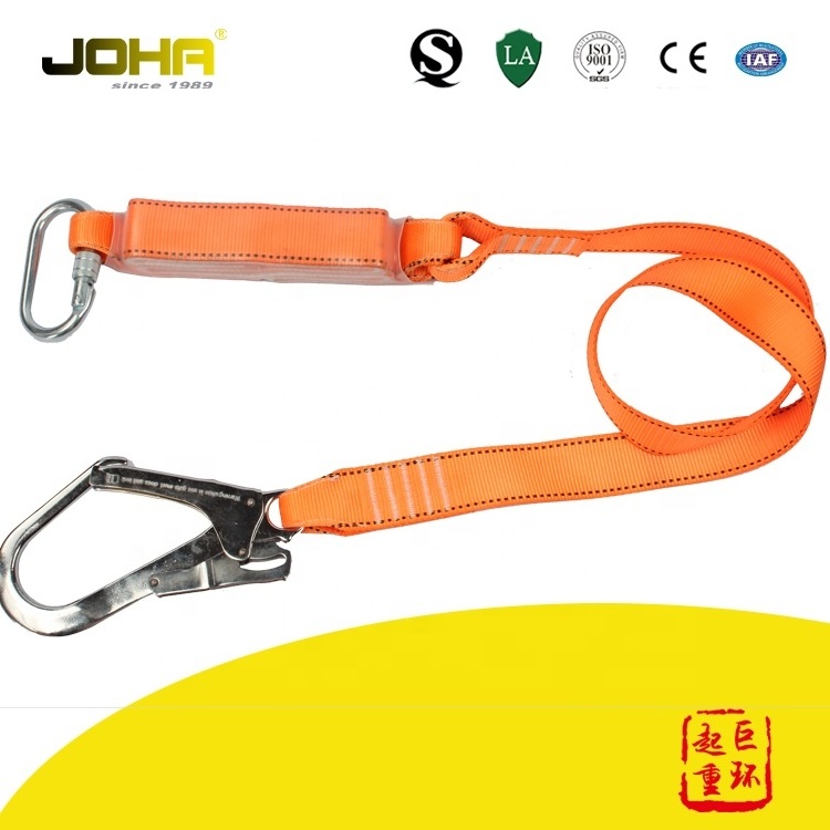 One Big Hook Shock Absorbing Lanyard For Industrial Safety Harness