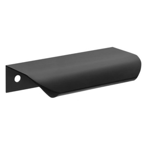 Matte Black Modern Aluminum Finger Edge Pulls for Cabinets and Drawers