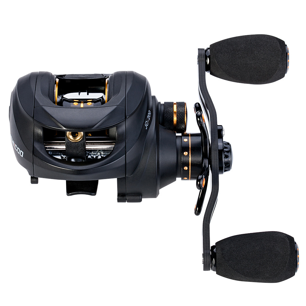 JOHNCOO Carbon Casting Reel 13+1 BB Super Light Casting Reel Centrifugal and Magnetic Brake System Bass Fishing Carp Fishing