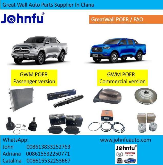 All spare parts of Great Wall Poer, Original quality Genuine auto parts for Great wall Poer