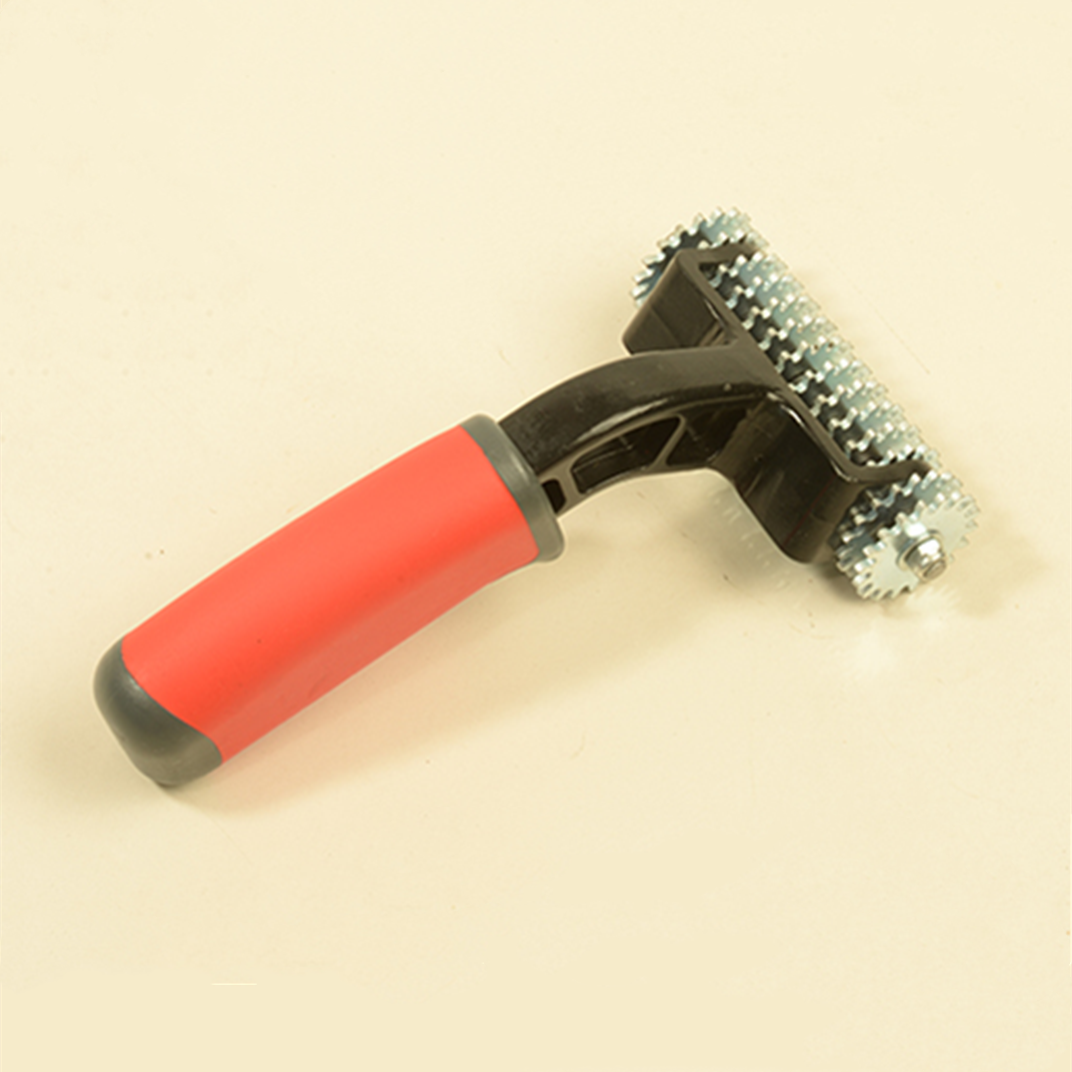 John Tools 8601 Carpet seam roller with  Star wheels double color soft rubber handle Spiked Carpet Heat Seam Roller