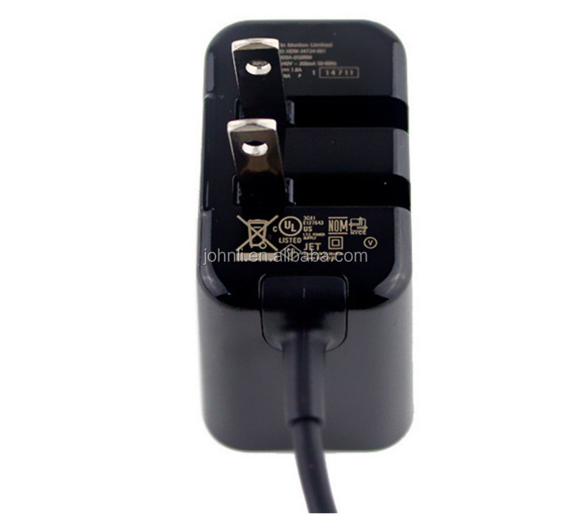 Genuine charger for blackberry playbook charger with 2M micro usb cable 5V 1.8A US Standard adapter