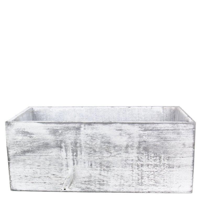 Wood Rectangle Planter Box with Plastic Liner