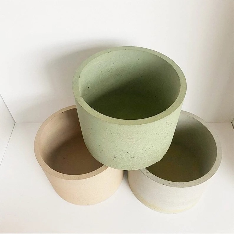 20% off Large Concrete Flower Pot Silicone Mold 15cm Cement Mold for Plant Planting Terrazzo Flower Pot Mould