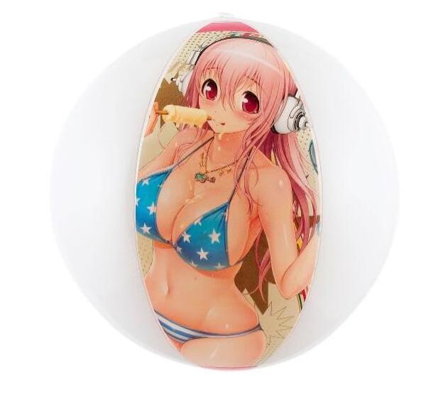 customized inflatable anime beach ball with sph