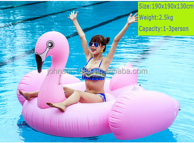 Pool Floats water Swimming Floating Large Inflatable Pink Flamingo Ride On summer beach party decoration swim rings for adult