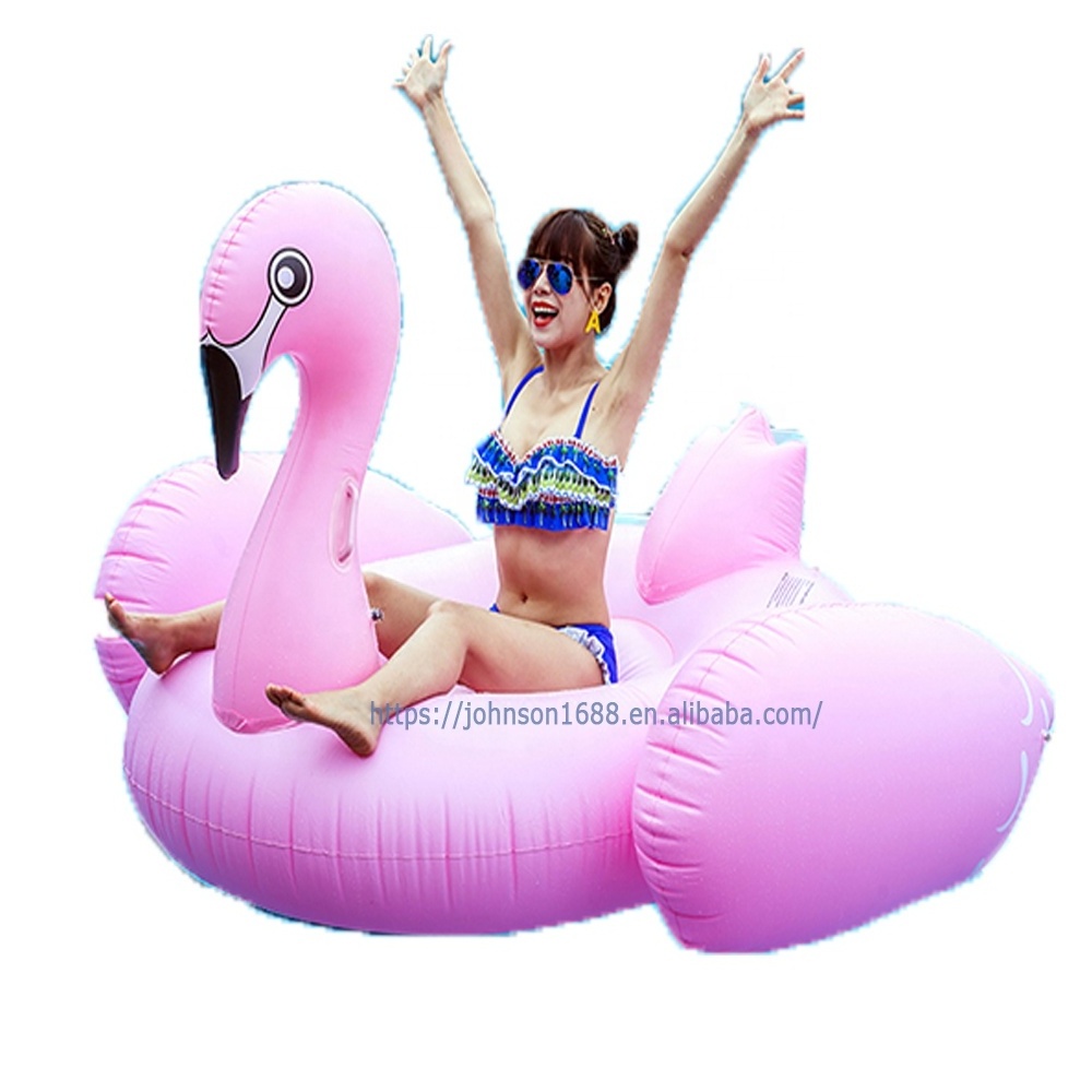 Pool Floats water Swimming Floating Large Inflatable Pink Flamingo Ride On summer beach party decoration swim rings for adult