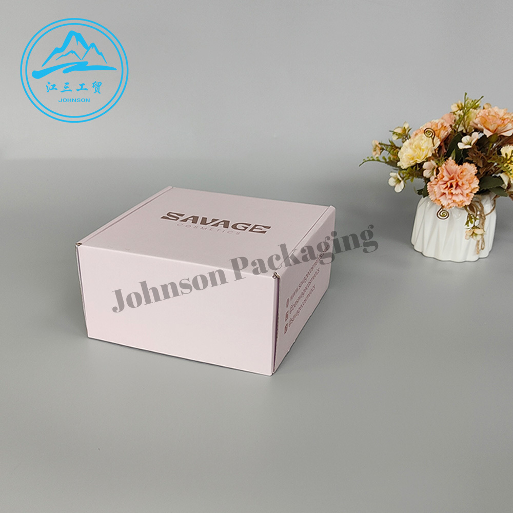 Unique design inside print big e-commerce beauty shipping mail corrugated carton boxes cardboard postal packing boxes with logo