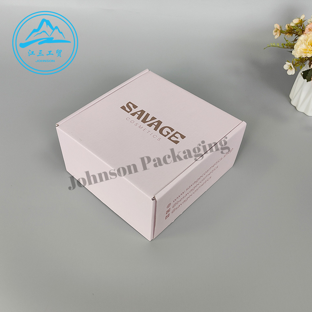 Unique design inside print big e-commerce beauty shipping mail corrugated carton boxes cardboard postal packing boxes with logo