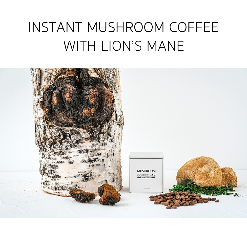 Healthy Instant Mushroom Coffee Mushroom Infused Coffee Reishi Mushroom Coffee For Boost Immune System