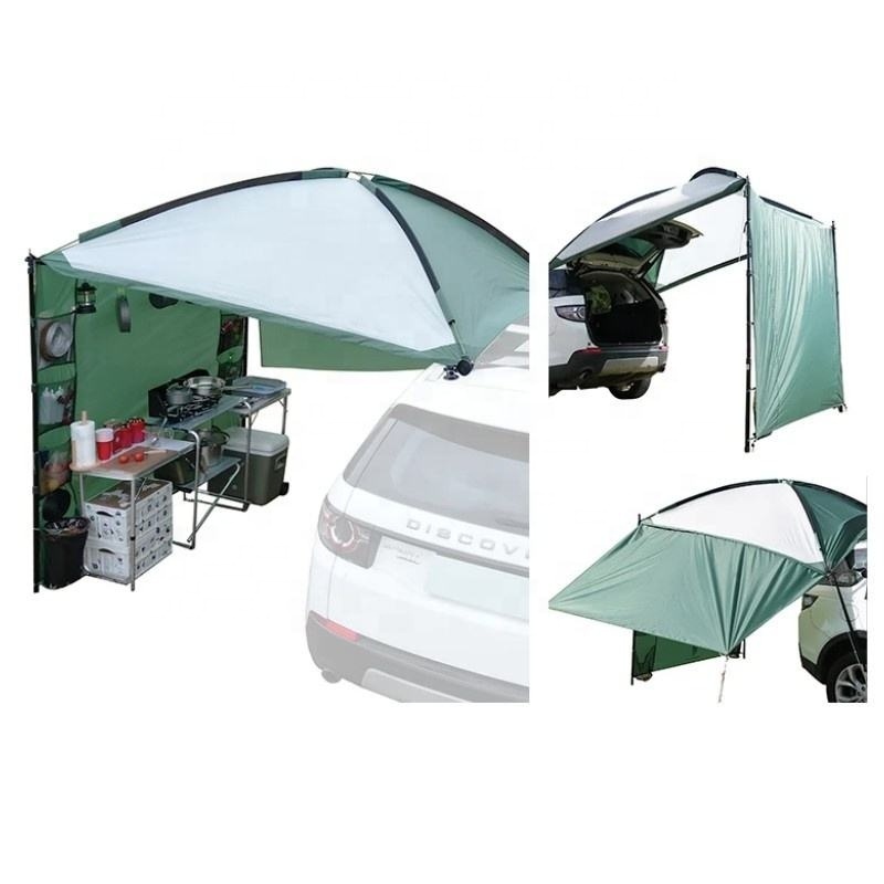 Johold Car side canopy Outdoor camping aluminum pole large space awning sun protection and rain camping canopy screen