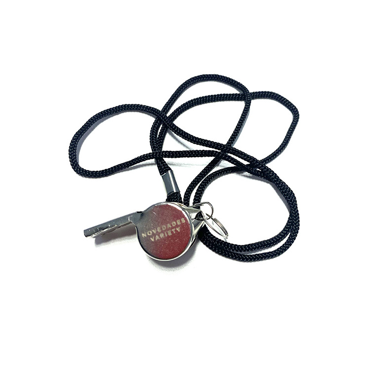 Good Price Hot Selling Metal Whistles Stainless Steel Whistle with Lanyard Sports Referee Whistles