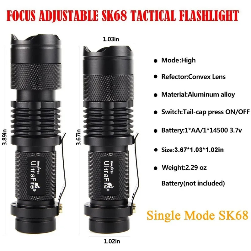 Mini LED Flashlights Pocket Pen Flashlight 5 Pack Ultra Bright 300 Lumens Handheld Flashlights