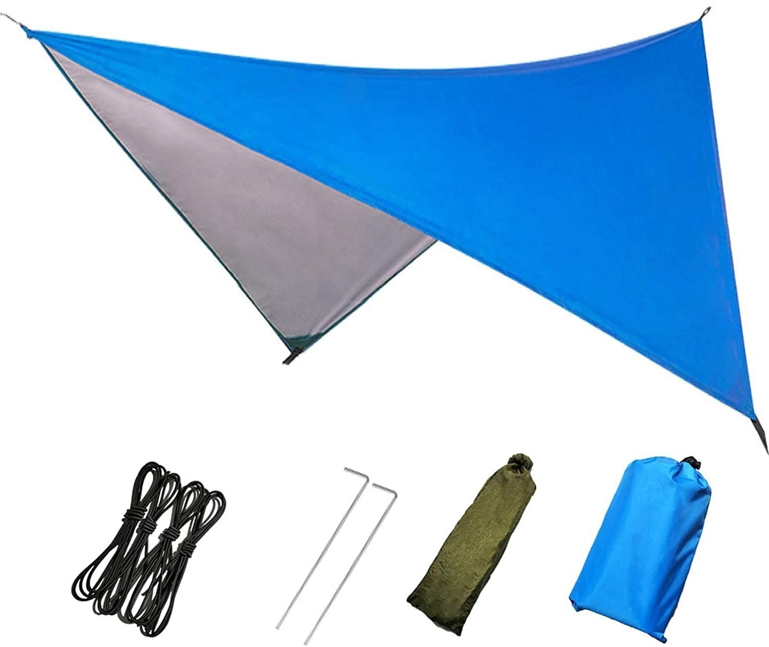 Square canopy outdoor sunshade with sun protection Camping hammock tent Rain Fly Light canopy with hammock canopy