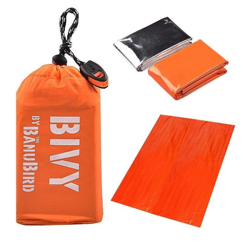 Johold Outdoor simple single-layer warm tent earthquake relief insulation emergency sleeping bag triangle aluminum film tent