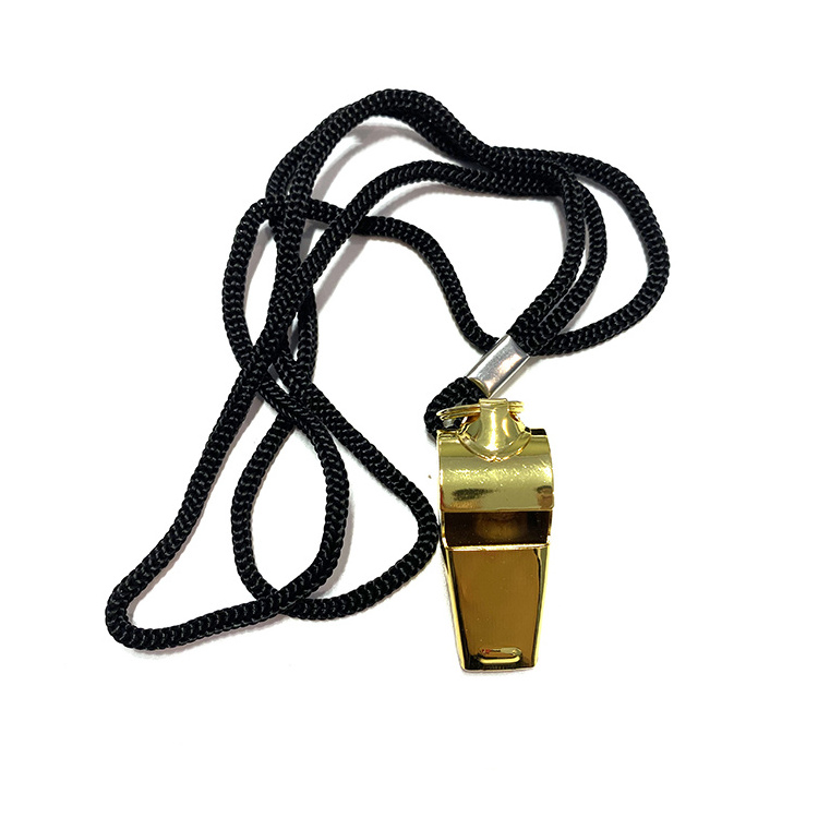 JOHOLD Extra Loud Whistle with Lanyard Metal Sports Whistle Stainless Steel Whistle for Referees