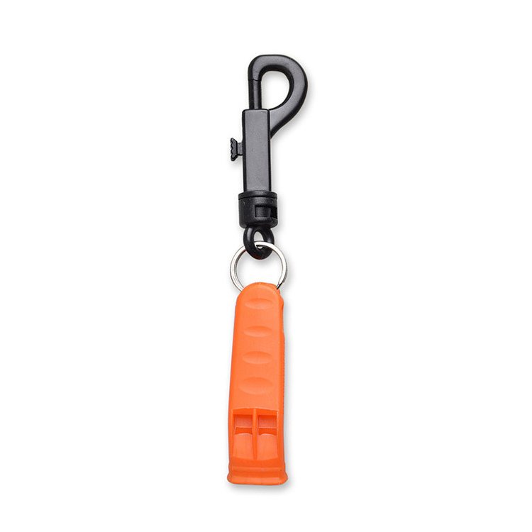 Wholesale RTS  Rescue Death Emergency Outdoor Safety Survival Whistle with Keychain buckle