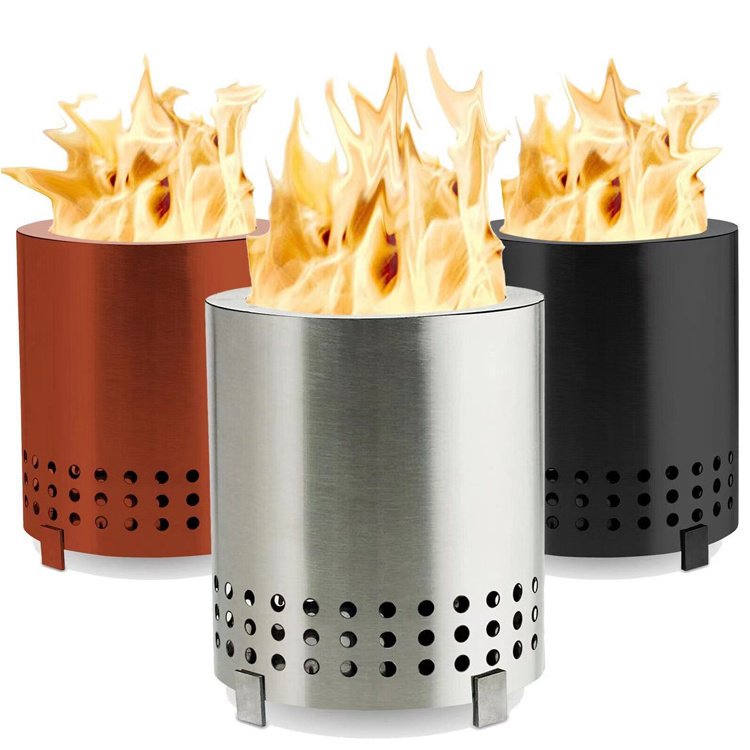 Mesa Tabletop Fire Pit with Stand  Low Smoke Outdoor Mini Fire for Urban & Suburbs Fueled by Pellets or Wood Safe