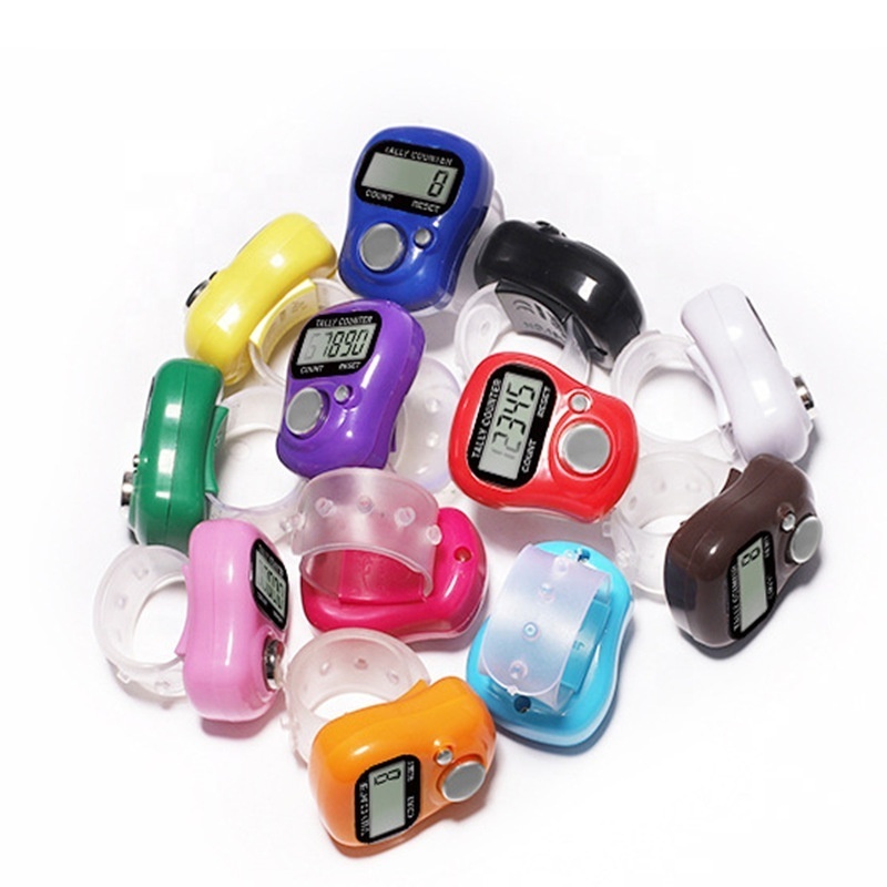 Johold wholesale Children's mini ring counter Manual electronic counting device Portable ring device Children's prize toys