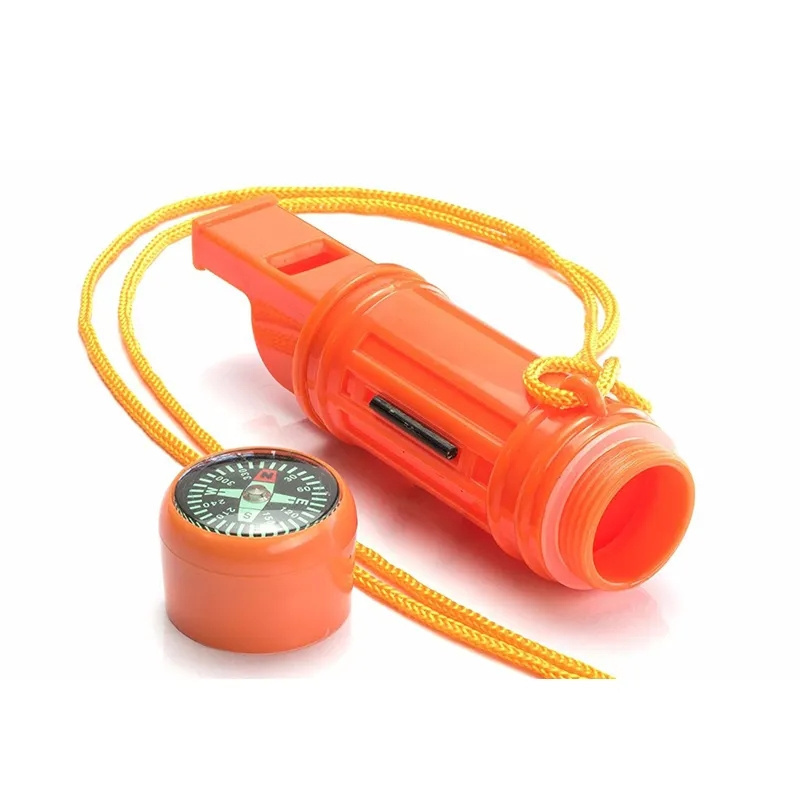 Outdoor Hiking Emergency Survival Multi-function 5-in-1 Whistle