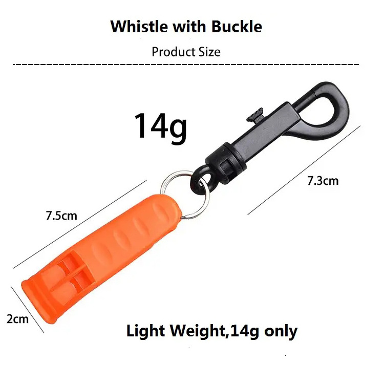 Wholesale RTS  Rescue Death Emergency Outdoor Safety Survival Whistle with Keychain buckle