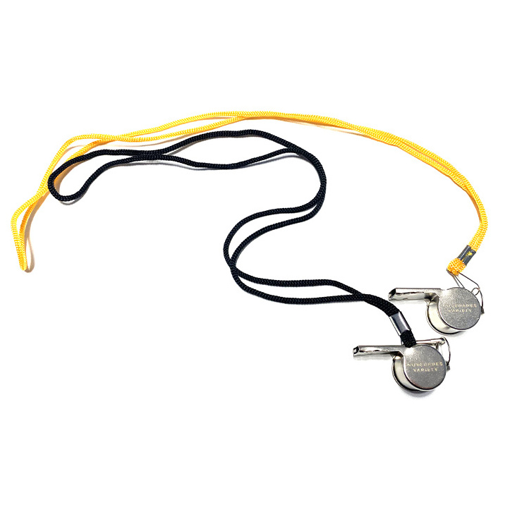 Good Price Hot Selling Metal Whistles Stainless Steel Whistle with Lanyard Sports Referee Whistles