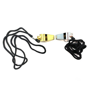 JOHOLD Extra Loud Whistle with Lanyard Metal Sports Whistle Stainless Steel Whistle for Referees