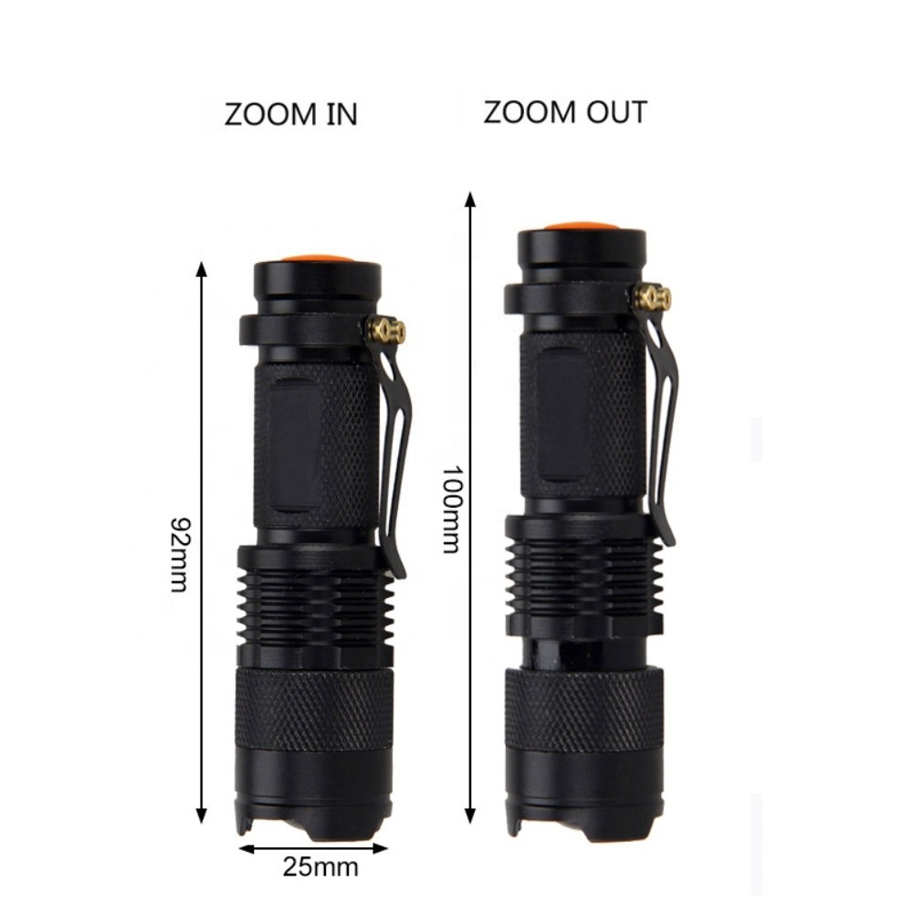 2024 hot  High Power Zoomable Red Light Led Torch Flashlight for Hunting Astronomy Aviation Night Observation