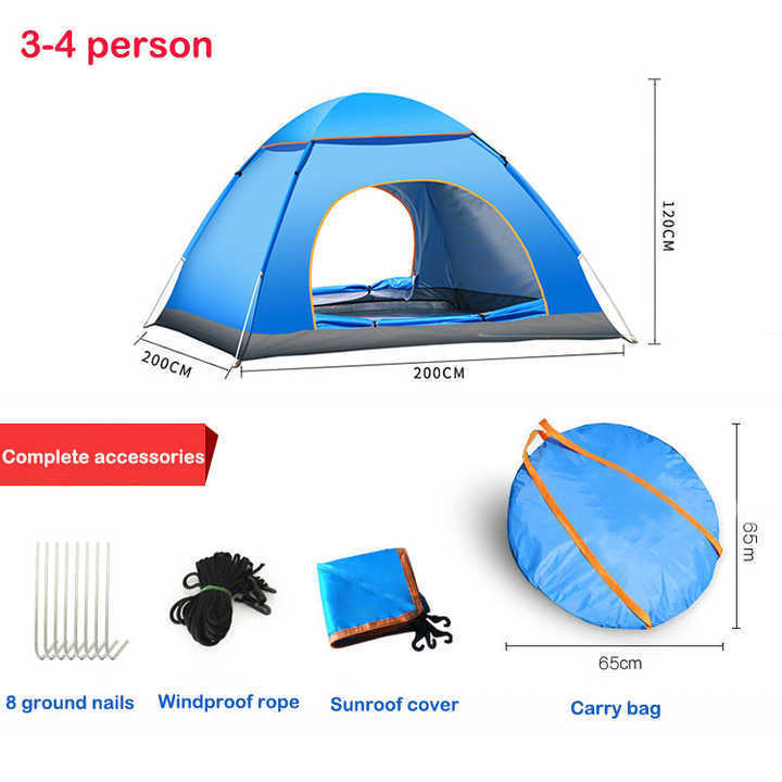 Outdoor Hiking Camping Accessories Hammock Tent Sleeping Bag Travel Outdoor Tent Camping Gear Instant Glamping Tente De