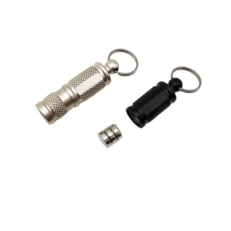 Johold Outdoor multi-functional mini LED flashlight Carry key chain flashlight survival escape distress signal light