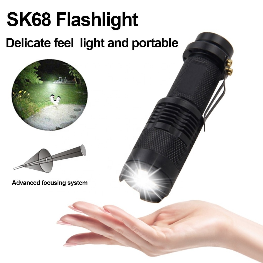 2024 hot  High Power Zoomable Red Light Led Torch Flashlight for Hunting Astronomy Aviation Night Observation