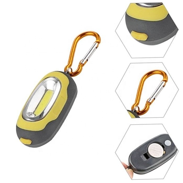 Multifunctional magnetic keychain light strong key holder with mini work light