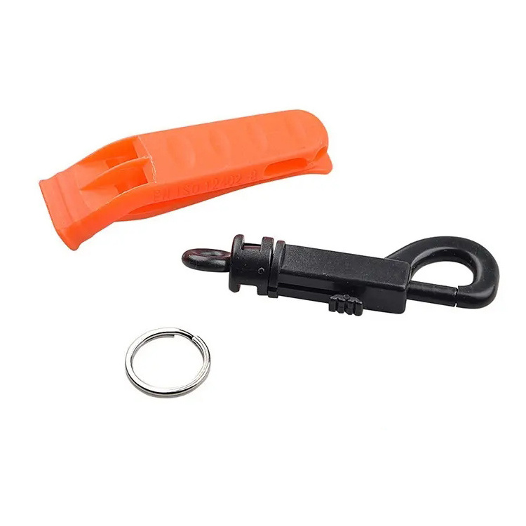 Outdoor Emergency Whistle with Hook for Hiking Camping Rowing Climbing Dog Training Survival Tools