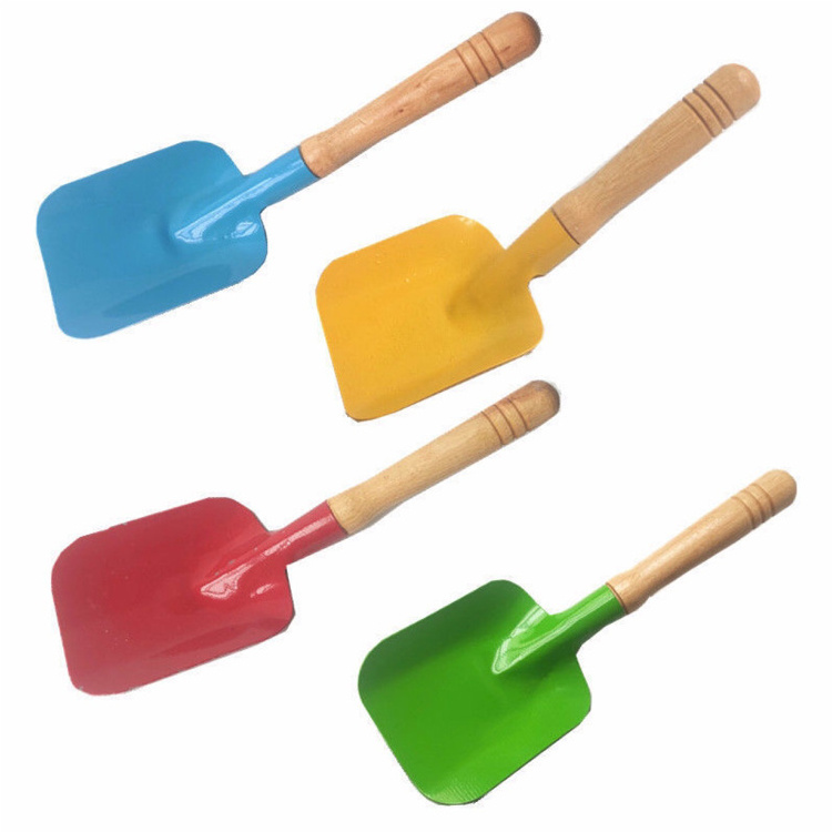 Cheap Price Wood Kids Garden Tool Shovels Beach Spades Sand Shovels Toys for Travel Sandbox Sturdy Snow