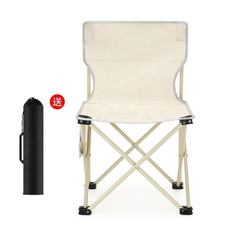 Johold Folding chair Camping Moon chair Thickened portable fishing stool casual back chair Recliner small stool