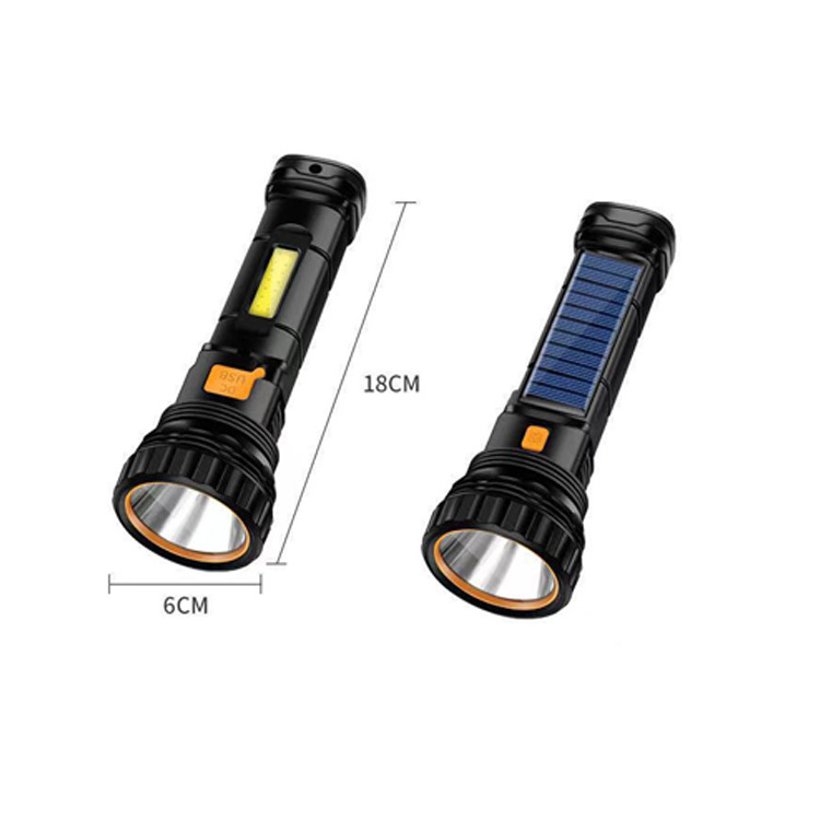 Rechargeable Multi Function 1000 Lumens LED Flashlight Emergency Strobe Light Power Flashlight With USB Charging