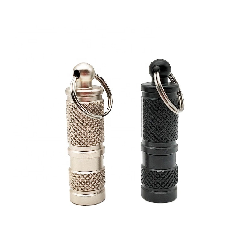 Johold Outdoor multi-functional mini LED flashlight Carry key chain flashlight survival escape distress signal light