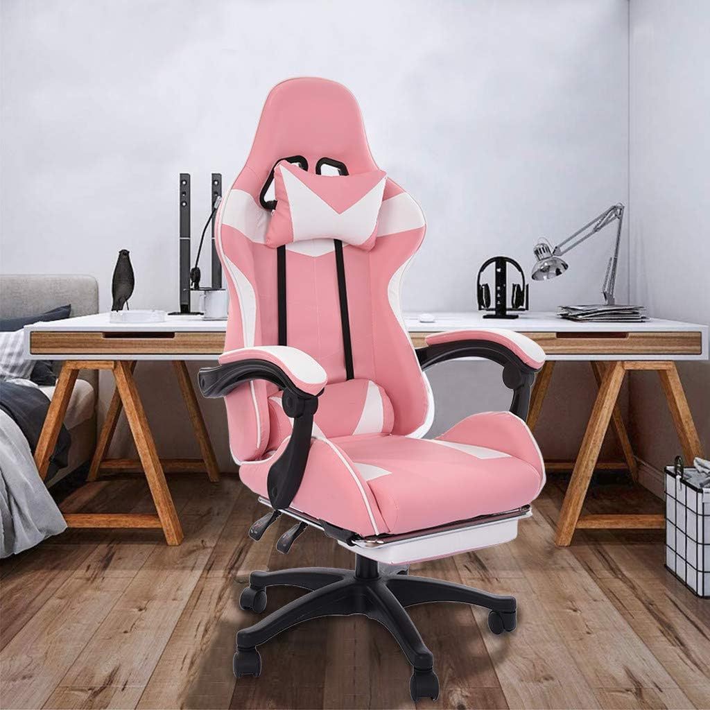 Racing Style gaming chair computer Cheap PU Gamer Luxury Linkage Armrest Gamer Chair Pink Chair Gaming