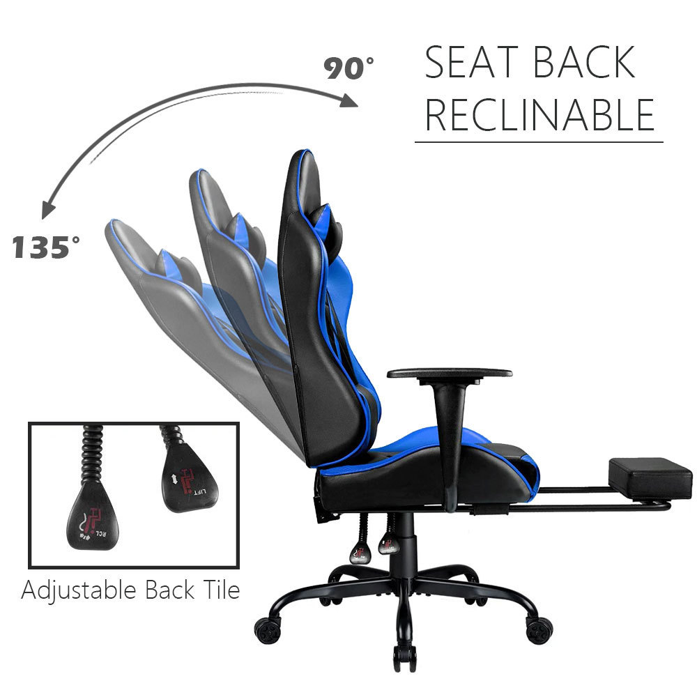 NBHY Wholesale Large Racing Gaming Chair PU Leather Luxury Computer Gamer Chair with Footrest