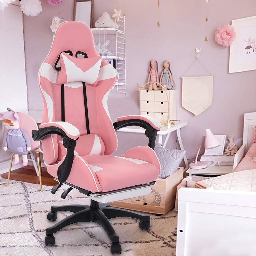 Racing Style gaming chair computer Cheap PU Gamer Luxury Linkage Armrest Gamer Chair Pink Chair Gaming