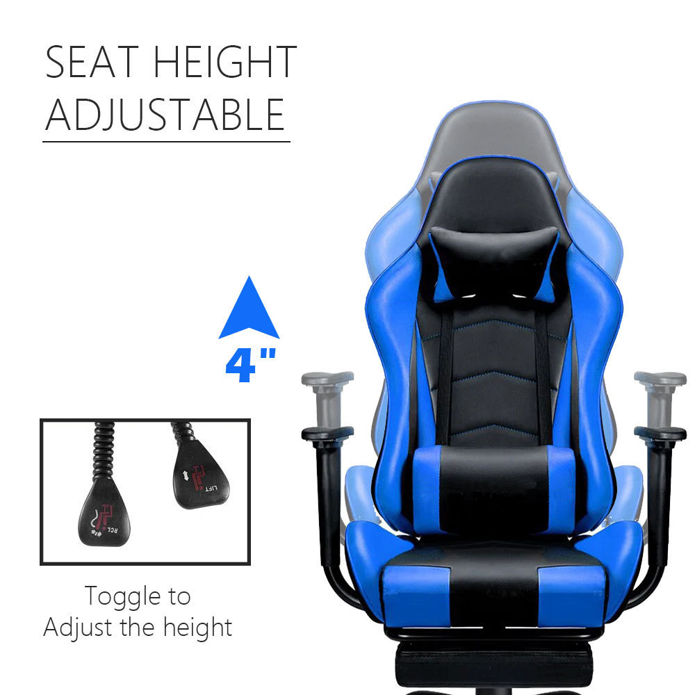 NBHY Wholesale Large Racing Gaming Chair PU Leather Luxury Computer Gamer Chair with Footrest