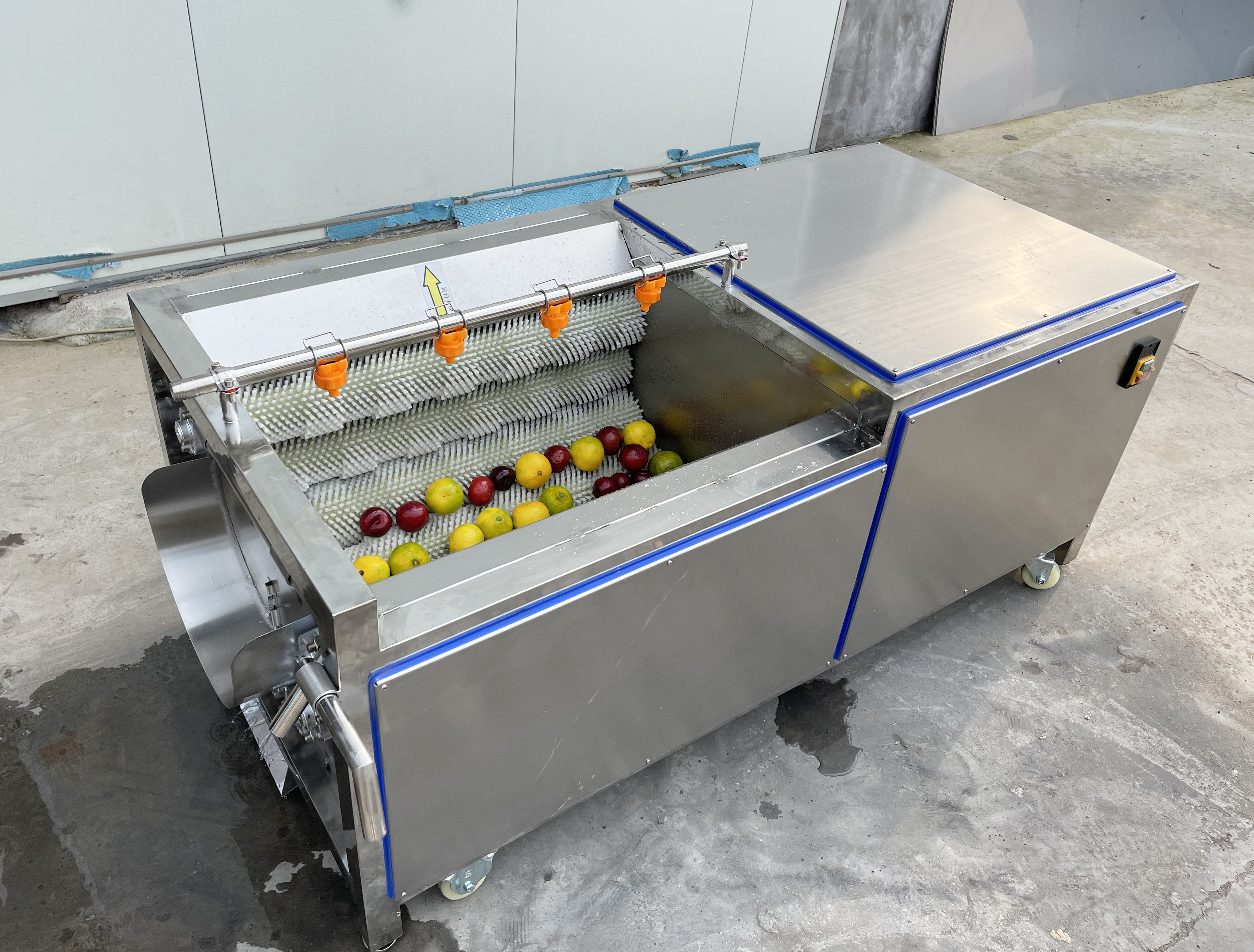 1000kg/h Potato Cassava  Peeling Machine Continuous peeler vegetable  washing machine commercial Orange cleaning machine