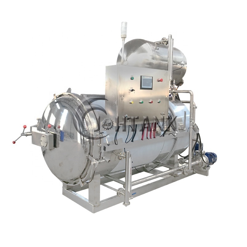 High Pressure 121 Degree Food Processing Retort Horizontal Steam Sterilizer Autoclave