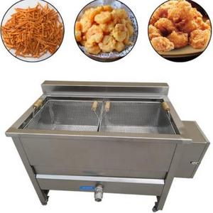 Automatic food frying gas continuous frier machine potato chips donut electric deep fryer making machine