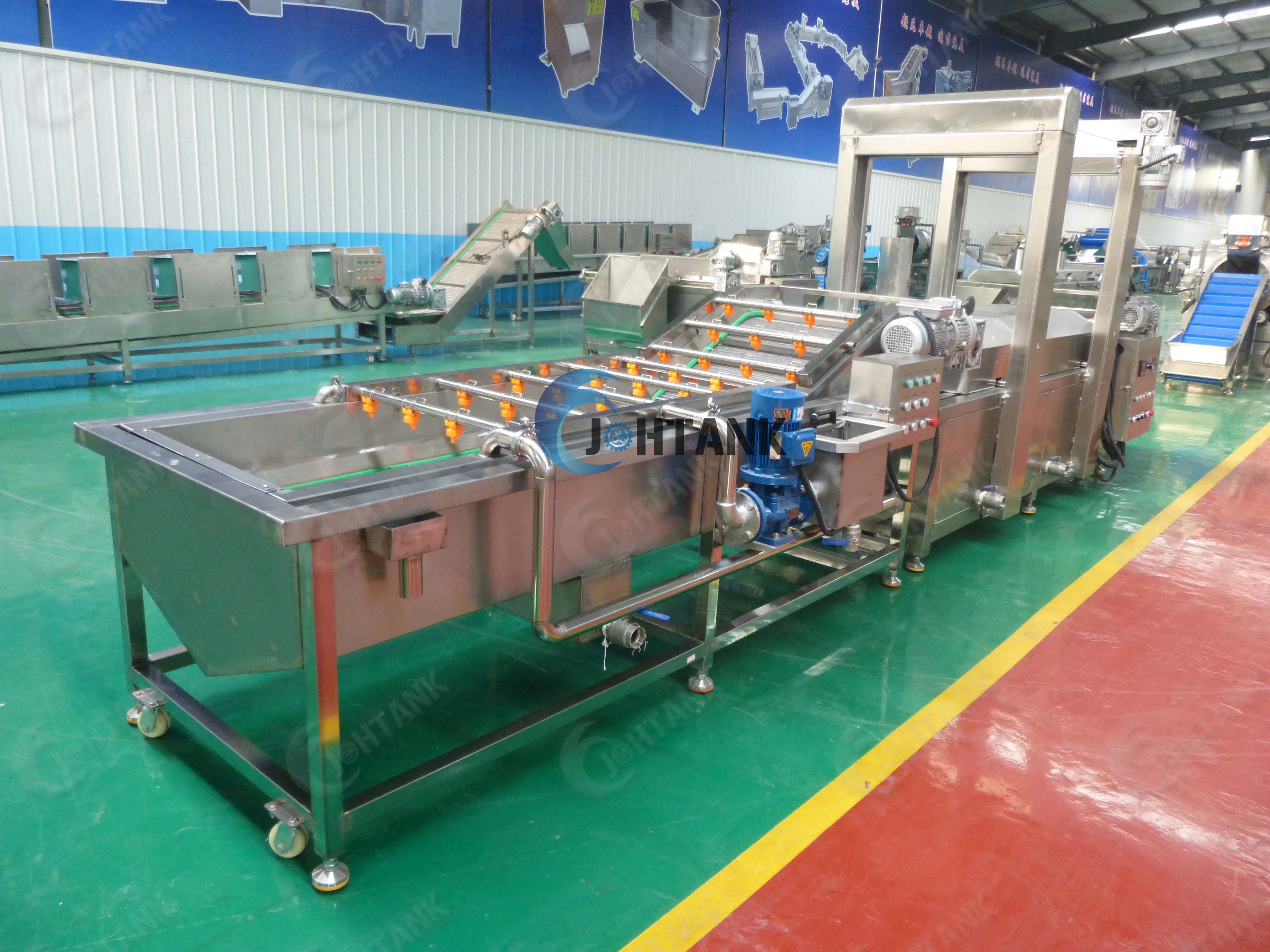 Fully Automatic Potato Chips Making Machinery Plantain Frites Surgeler Processing Plant Frozen French Fries Production Line