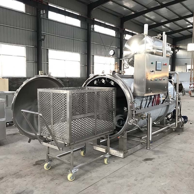 High Pressure 121 Degree Food Processing Retort Horizontal Steam Sterilizer Autoclave